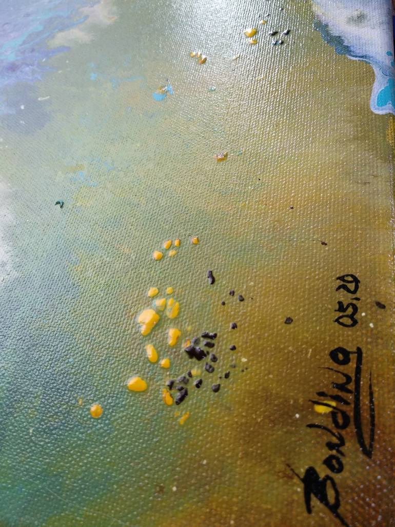 Original Modernism Abstract Painting by Elena Bondina