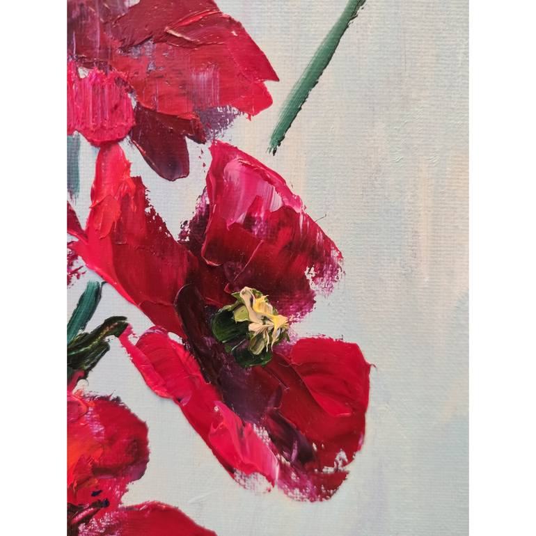 Original Impressionism Floral Painting by Elena Safonova