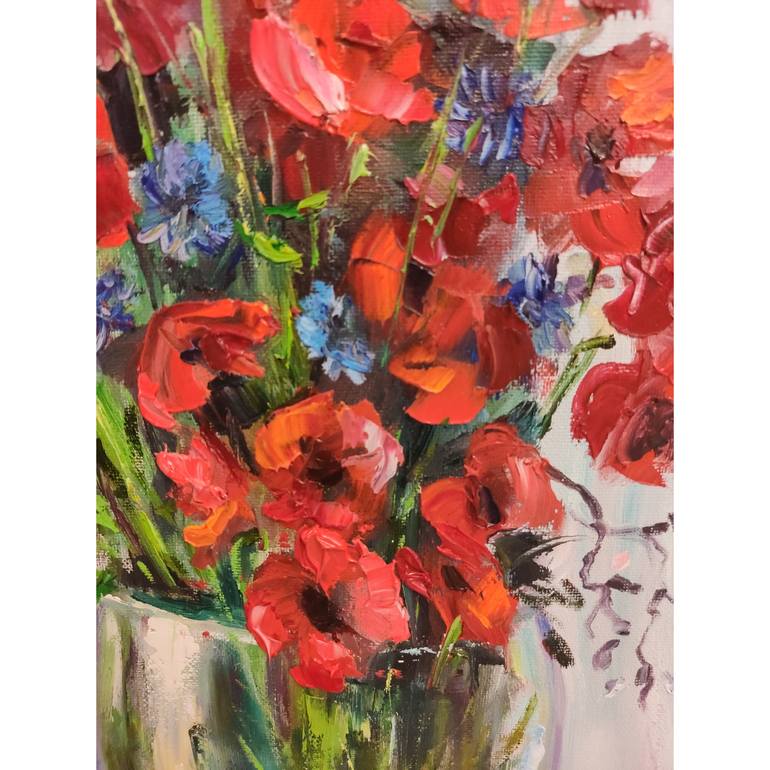 Original Fine Art Floral Painting by Elena Safonova