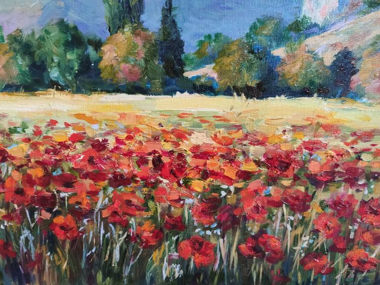 Original Impressionism Landscape Painting by Elena Safonova