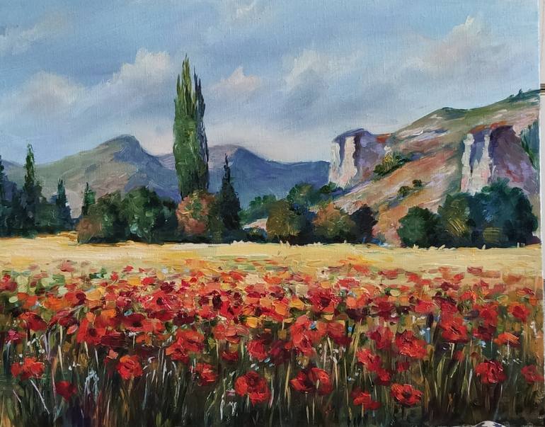 Original Landscape Painting by Elena Safonova