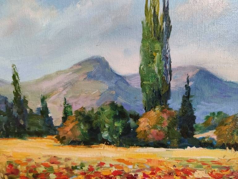 Original Impressionism Landscape Painting by Elena Safonova