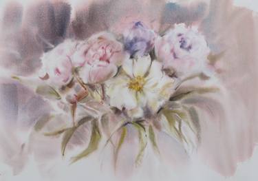 Original Expressionism Floral Painting by Kurnosova Olga
