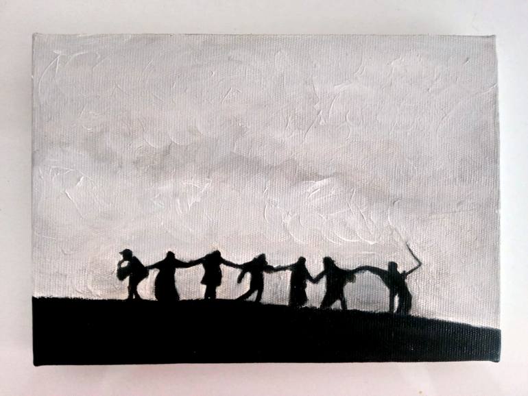 Original Conceptual Cinema Painting by Nurgul Simsek