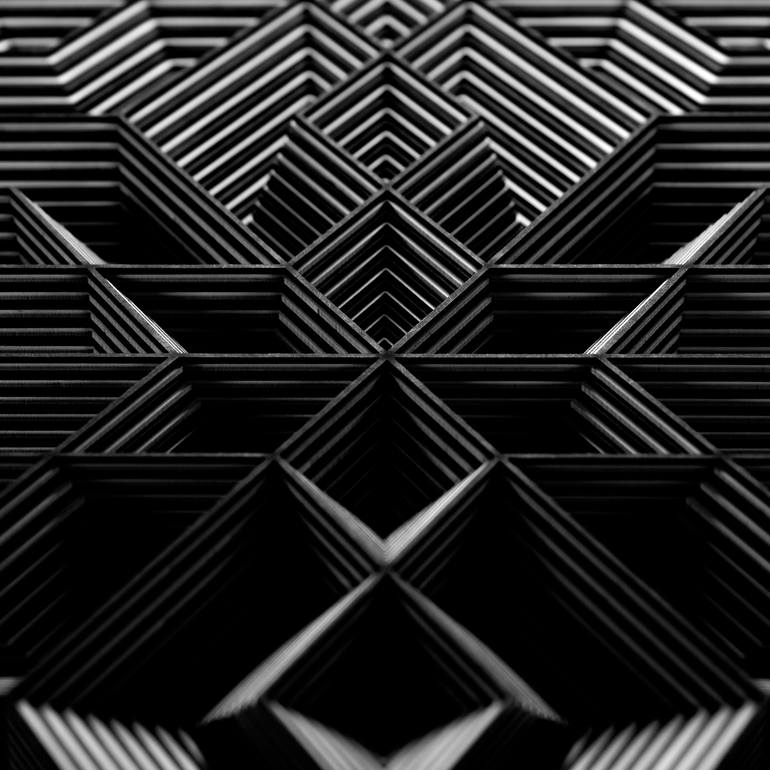 Original Abstract Geometric Sculpture by - Myoshka