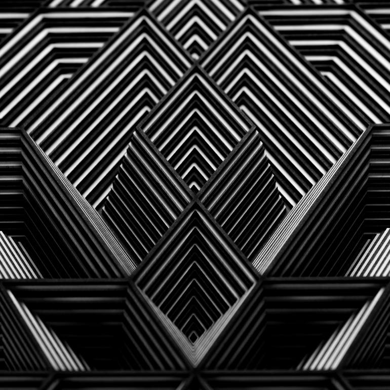 Original Abstract Geometric Sculpture by - Myoshka
