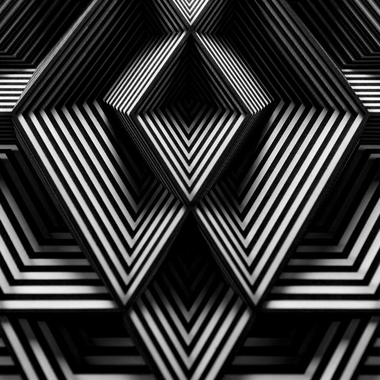 Original Abstract Geometric Sculpture by - Myoshka