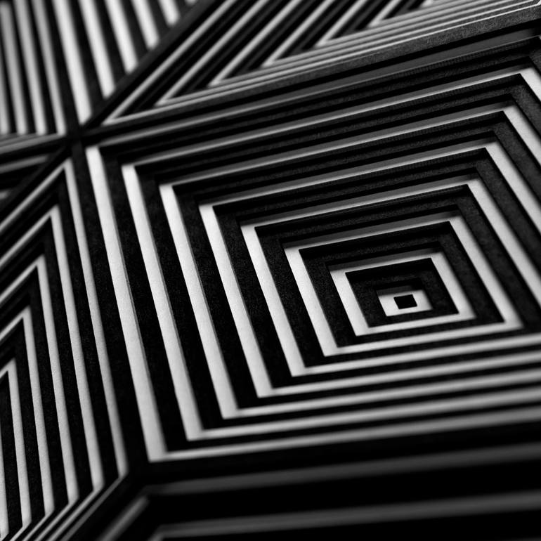 Original Abstract Geometric Sculpture by - Myoshka