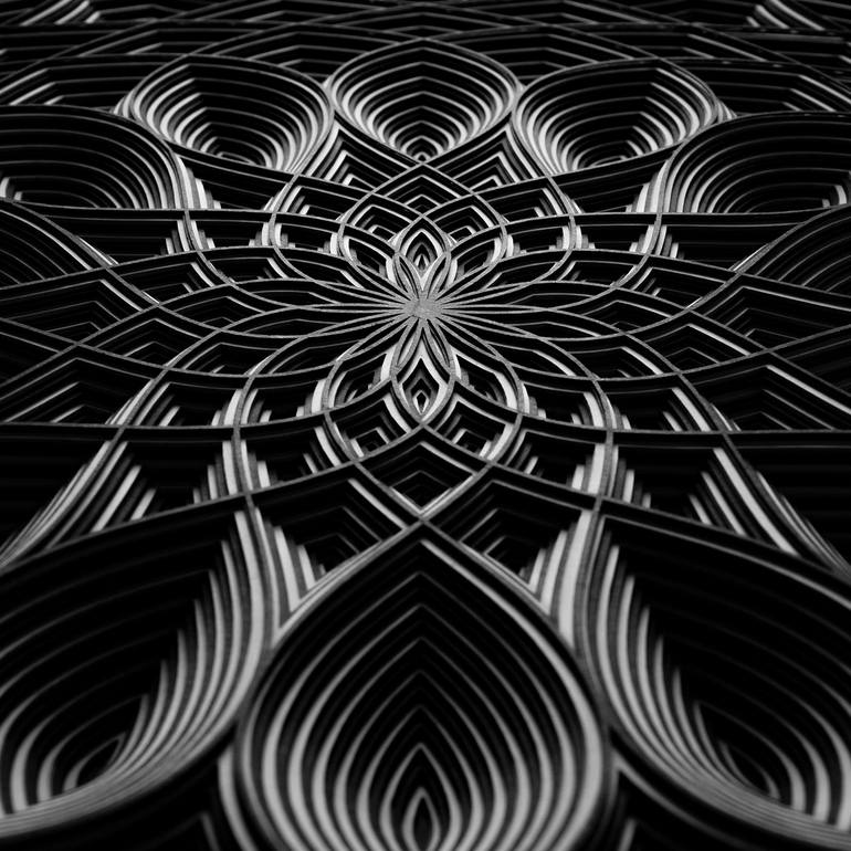Original Abstract Geometric Sculpture by - Myoshka
