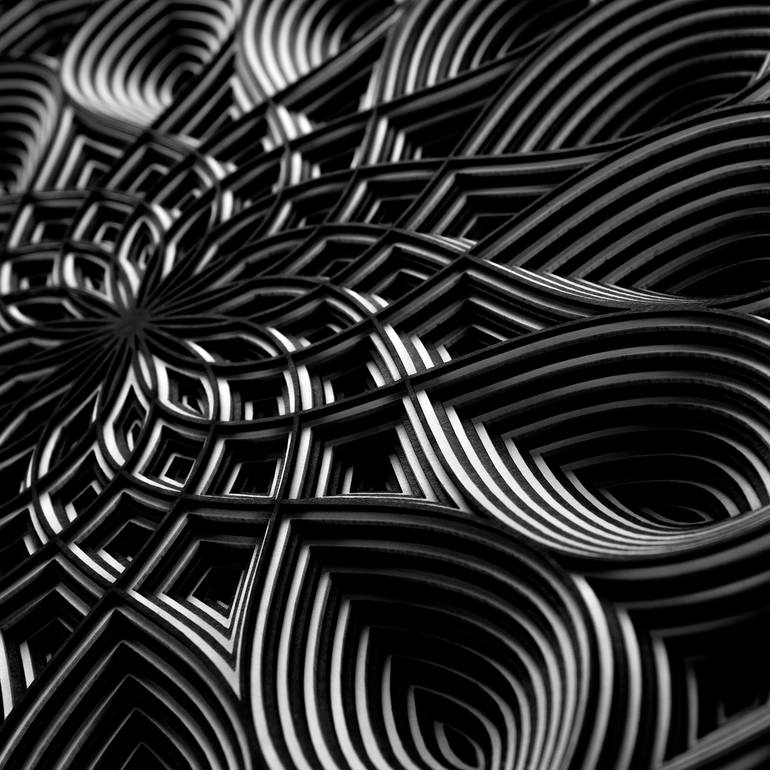 Original Abstract Geometric Sculpture by - Myoshka