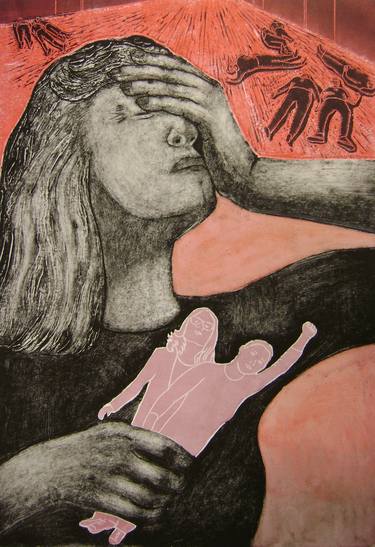 Original Conceptual Politics Printmaking by Barbara McPhail