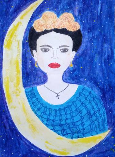 Original Artwork.Frida Kahlo.Mexican Painter thumb