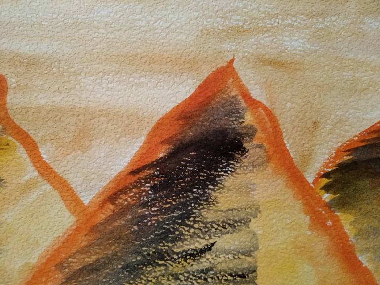 Original Abstract Landscape Painting by Moon Abbasova