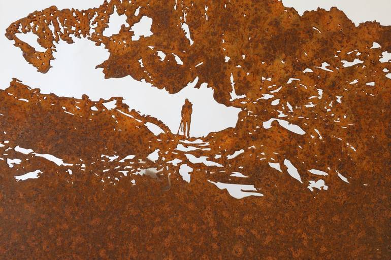 Original Abstract Landscape Sculpture by Paolo Albertelli - Mariagrazia Abbaldo