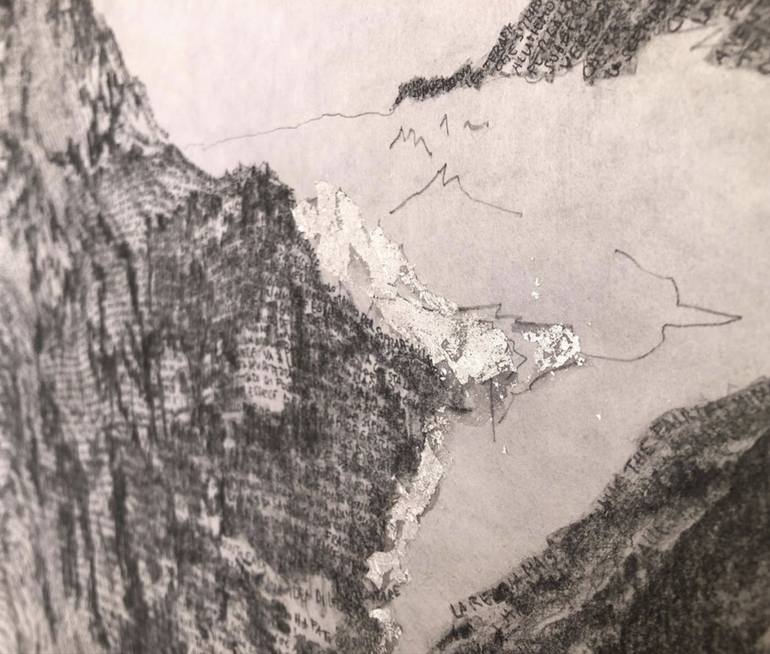 Original Abstract Expressionism Nature Drawing by Paolo Albertelli - Mariagrazia Abbaldo