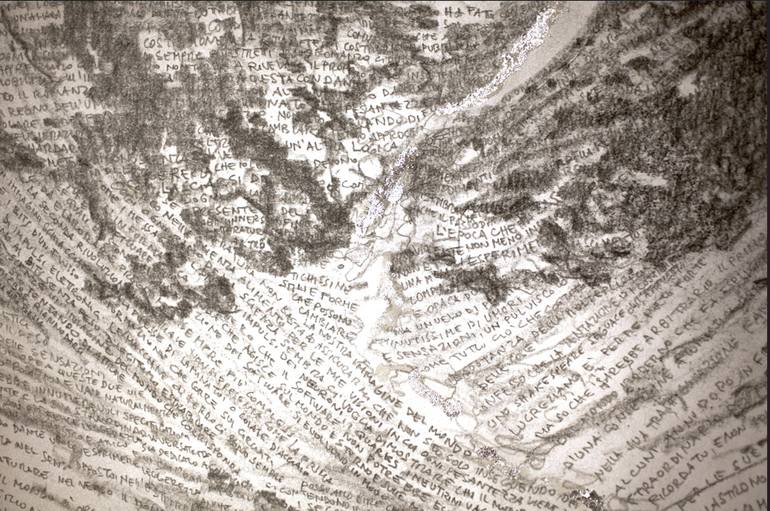 Original Abstract Expressionism Nature Drawing by Paolo Albertelli - Mariagrazia Abbaldo