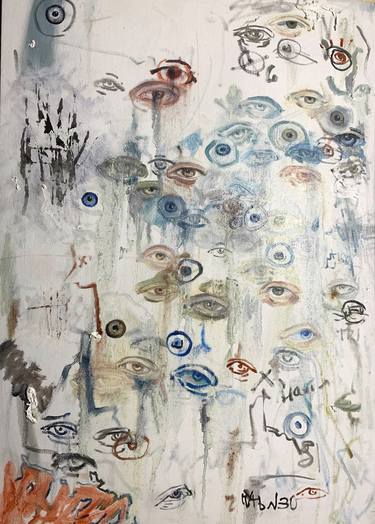 Original Abstract Expressionism Abstract Painting by Elizaveta Rat