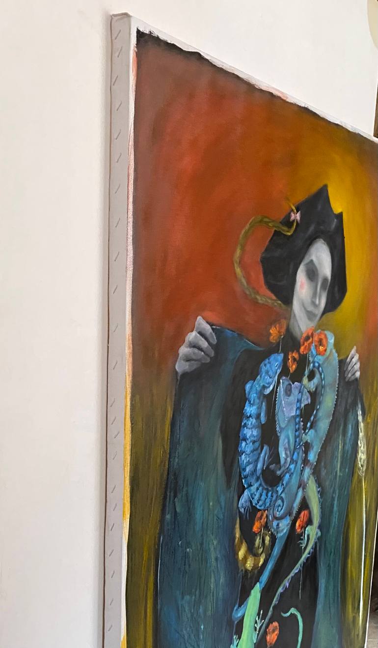Original Abstract Expressionism Fantasy Painting by Tamar Sulakvelidze