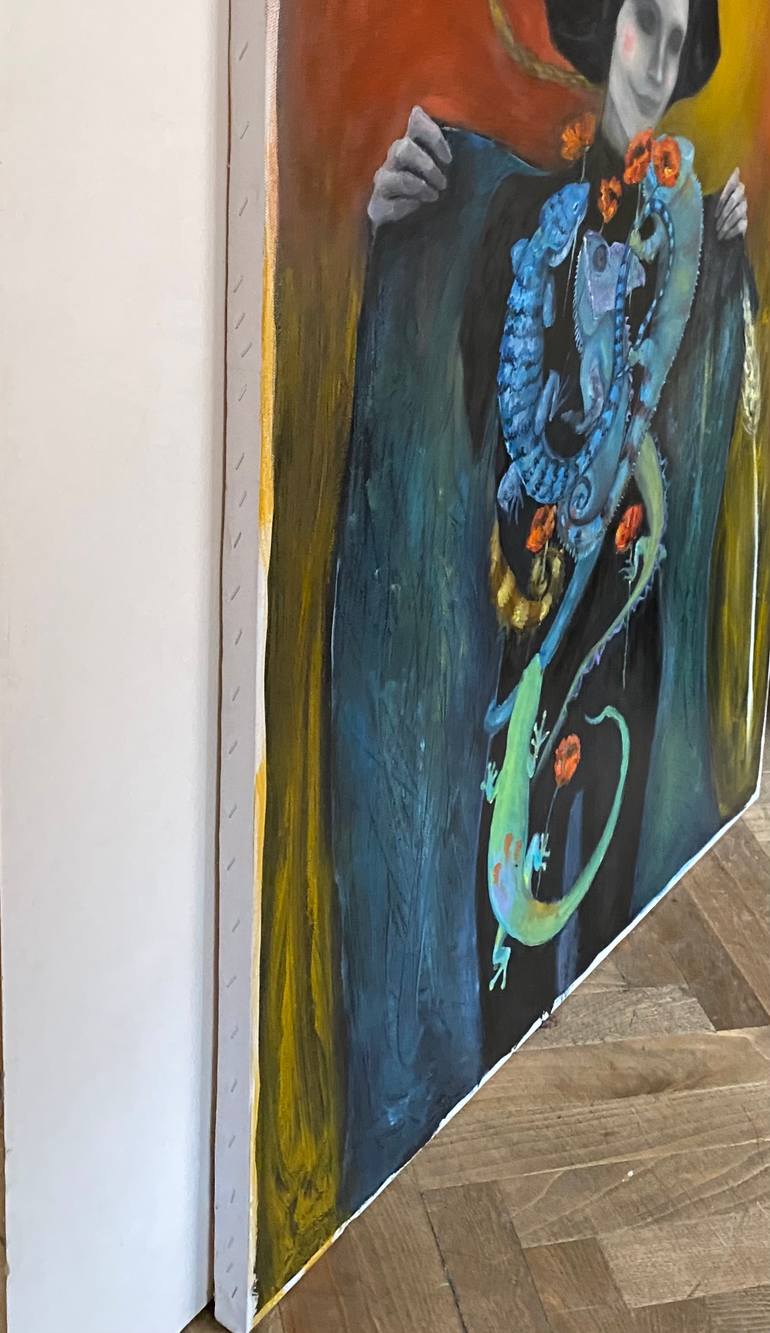 Original Abstract Expressionism Fantasy Painting by Tamar Sulakvelidze