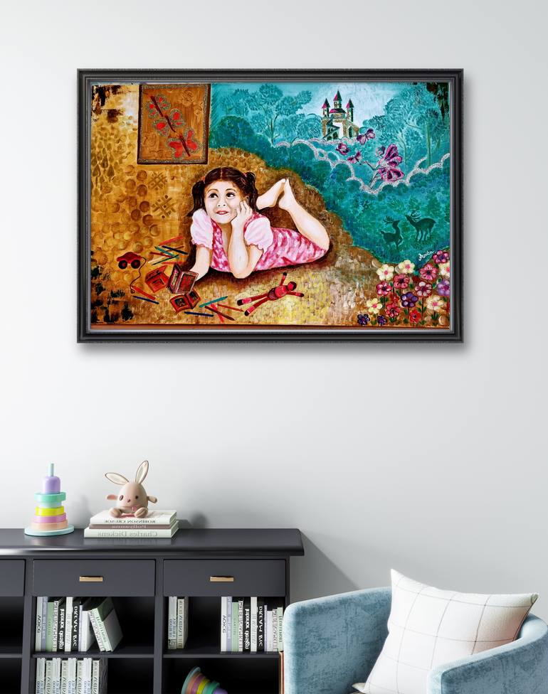 Original Abstract Expressionism Abstract Painting by Anita Jain
