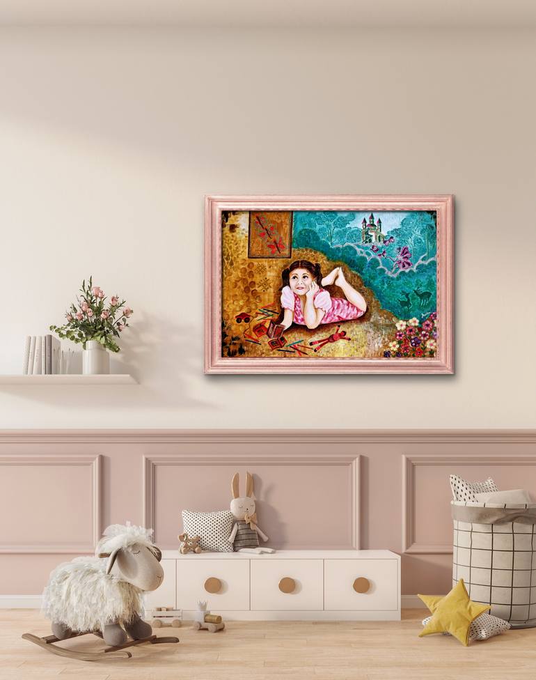 Original Abstract Expressionism Abstract Painting by Anita Jain