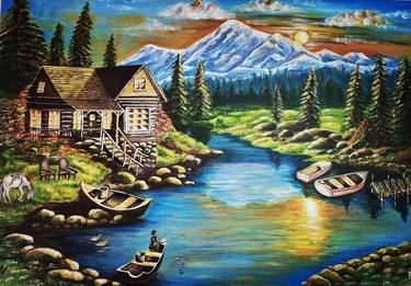 Original Landscape Paintings by ANITA JAIN