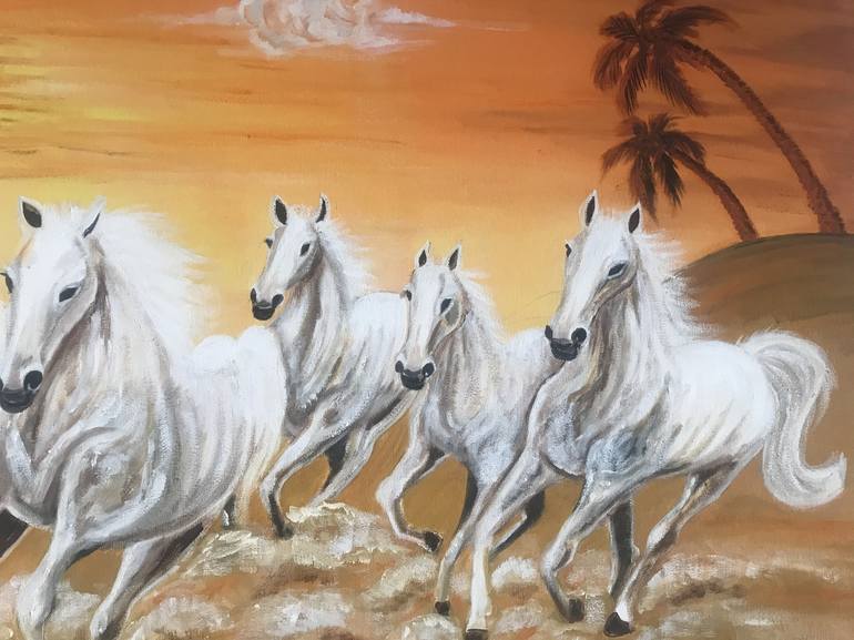 Original Horse Painting by ANITA JAIN