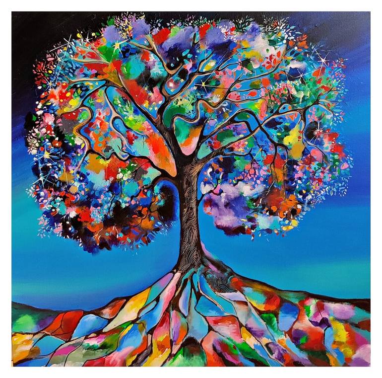 Tree of Life Painting by RICHA PAMNANI | Saatchi Art