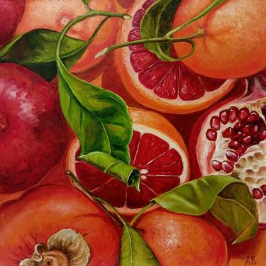 Print of Realism Garden Paintings by Alfia Koral