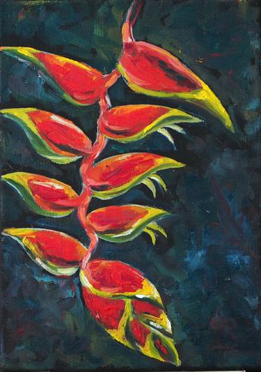 Original Expressionism Floral Paintings by Alfia Koral