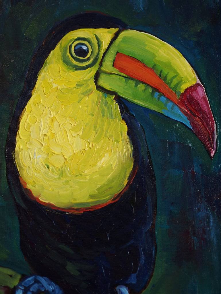Original Expressionism Animal Painting by Alfia Koral