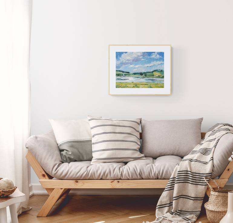 Original Expressionism Landscape Painting by Alfia Koral