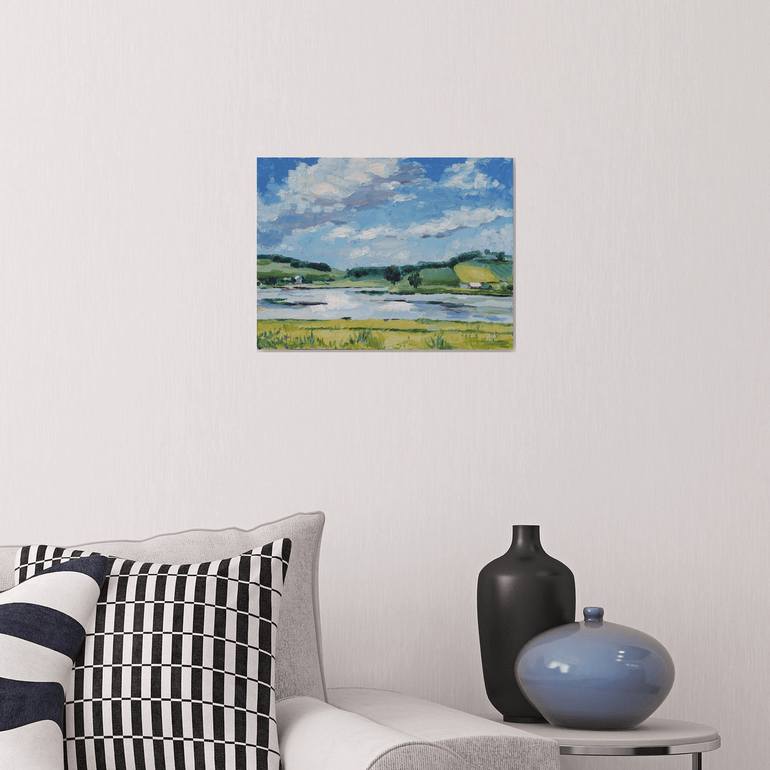 Original Expressionism Landscape Painting by Alfia Koral