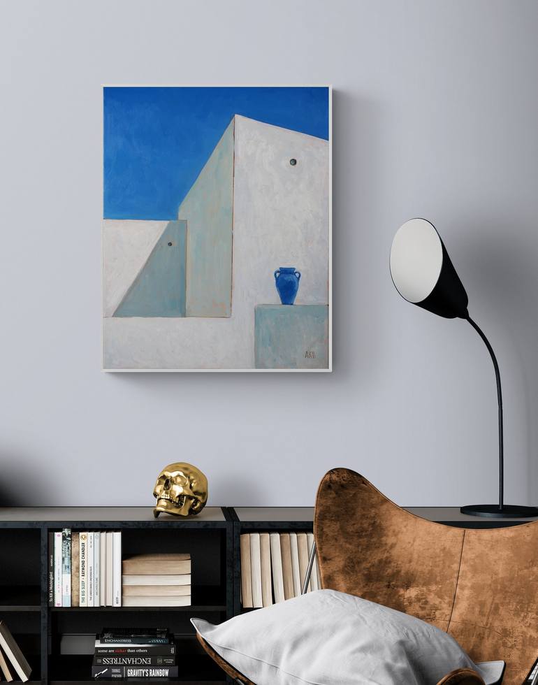 Original Architecture Painting by Alfia Koral