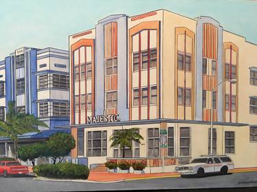 Original Art Deco Architecture Paintings by Brian Newman