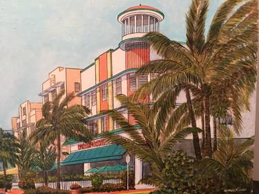 Original Art Deco Architecture Paintings by Brian Newman