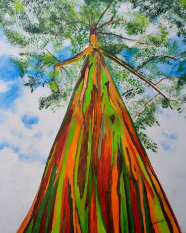 Print of Fine Art Tree Paintings by Celedonia Ramón Muro