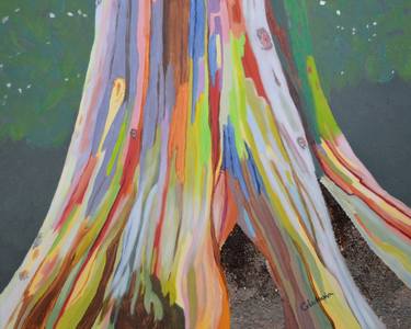 Original Expressionism Tree Paintings by Celedonia Ramón Muro