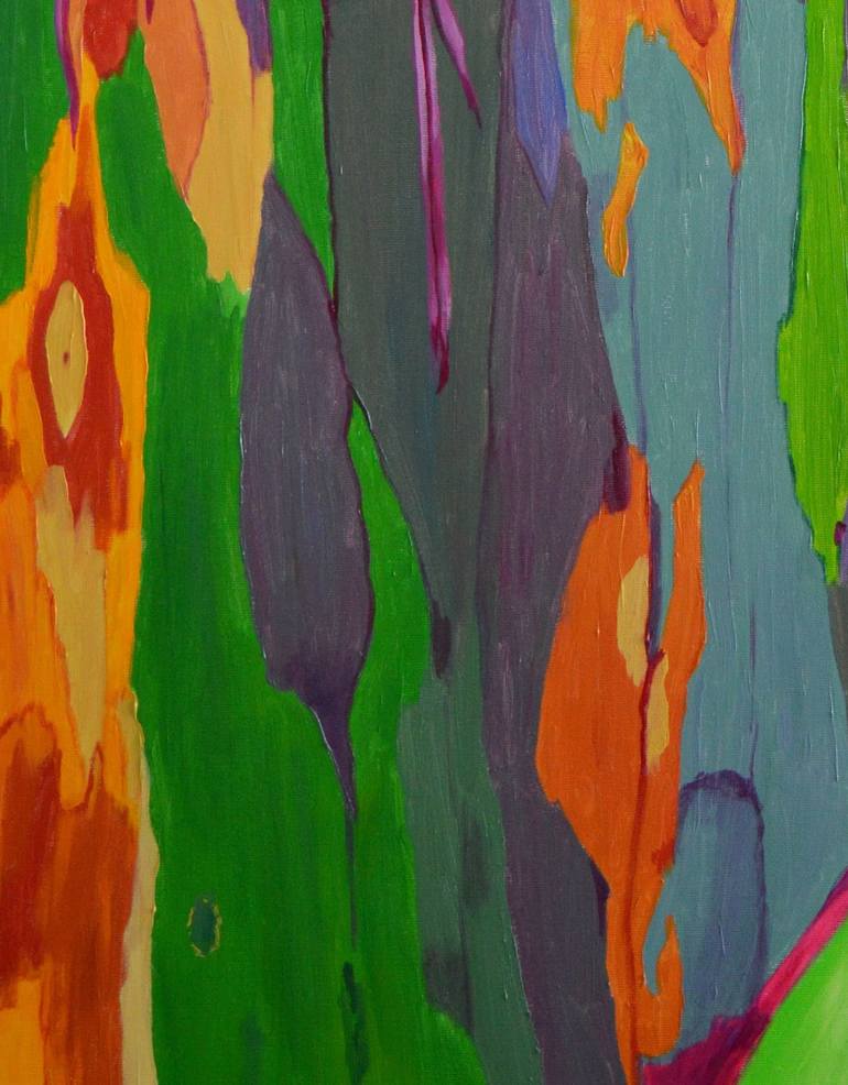 Original Abstract Expressionism Tree Painting by Celedonia Ramón Muro