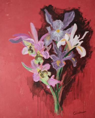 Original Expressionism Floral Paintings by Celedonia Ramón Muro