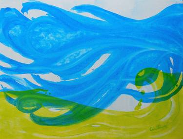 Print of Abstract Expressionism Water Paintings by Celedonia Ramón Muro