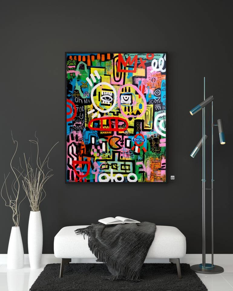 Original Abstract Expressionism Abstract Painting by Charmaine Chanakira