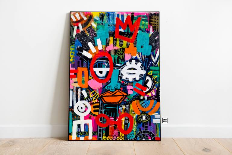 Original Abstract Expressionism Abstract Painting by Charmaine Chanakira