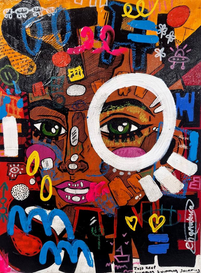 Original Abstract Expressionism Abstract Paintings by Charmaine Chanakira