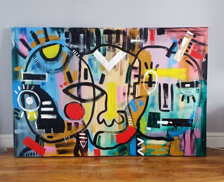 Original Street Art Abstract Painting by Charmaine Chanakira