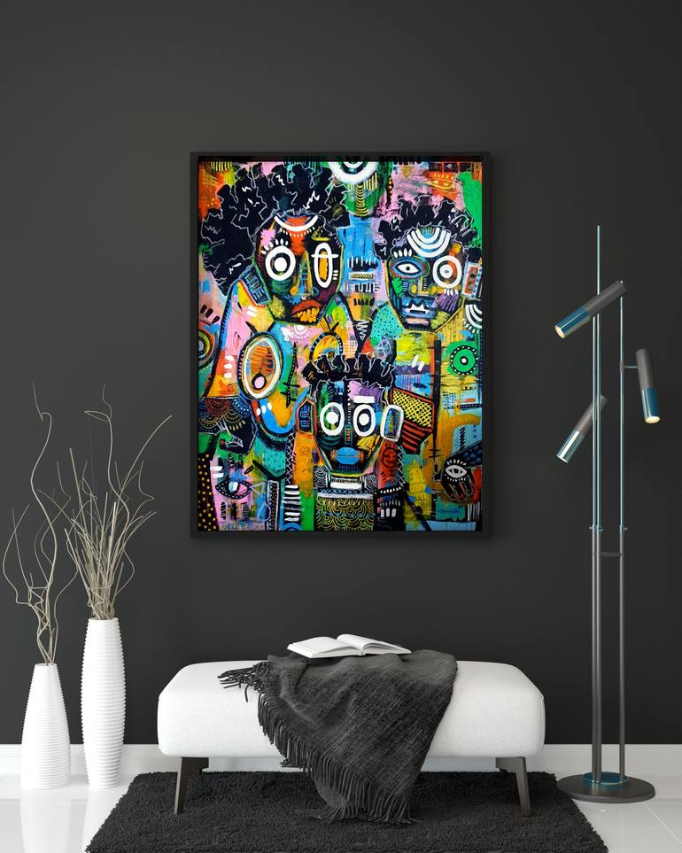 Original Abstract Expressionism Abstract Painting by Charmaine Chanakira