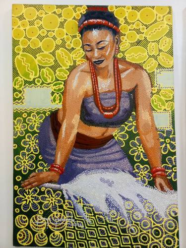 Print of Women Paintings by Sanya Gbemileke