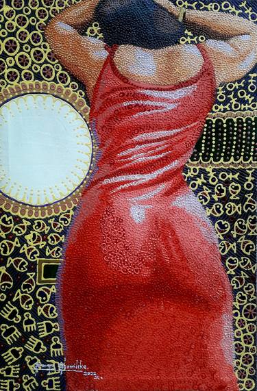 Print of Figurative Love Paintings by Sanya Gbemileke