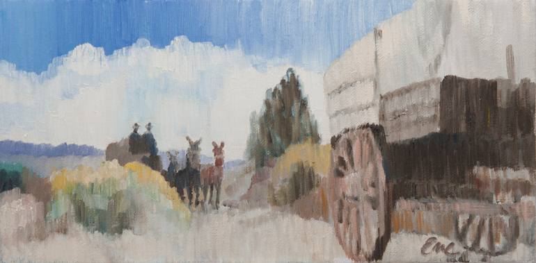 Original Impressionism Cinema Painting by Eve Plumb