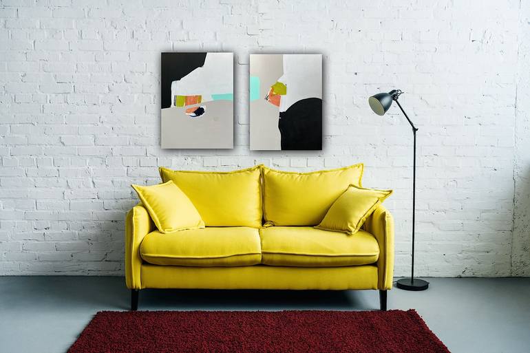 Original Minimalism Abstract Painting by Mantha Art